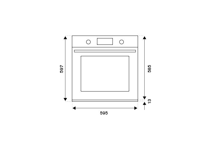 60cm elektrische inbouwoven, TFT display, pyrolyse | Bertazzoni
